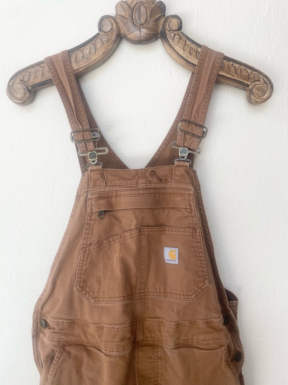 CARHARRT Ashland Bib Overalls OR6001 Brown S 4-6 - Picture 2 of 16